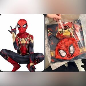 6/7 Kid's Classic Spider-Man integrated Zentau Suit New